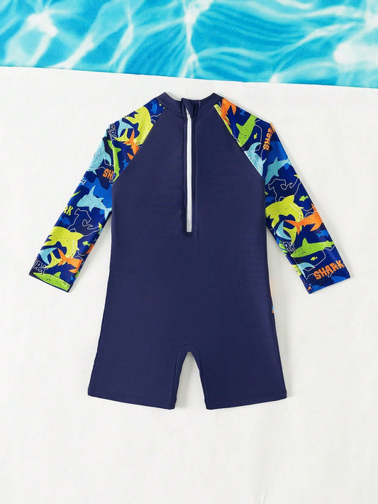 Traje de baño de dinosaurios para niños