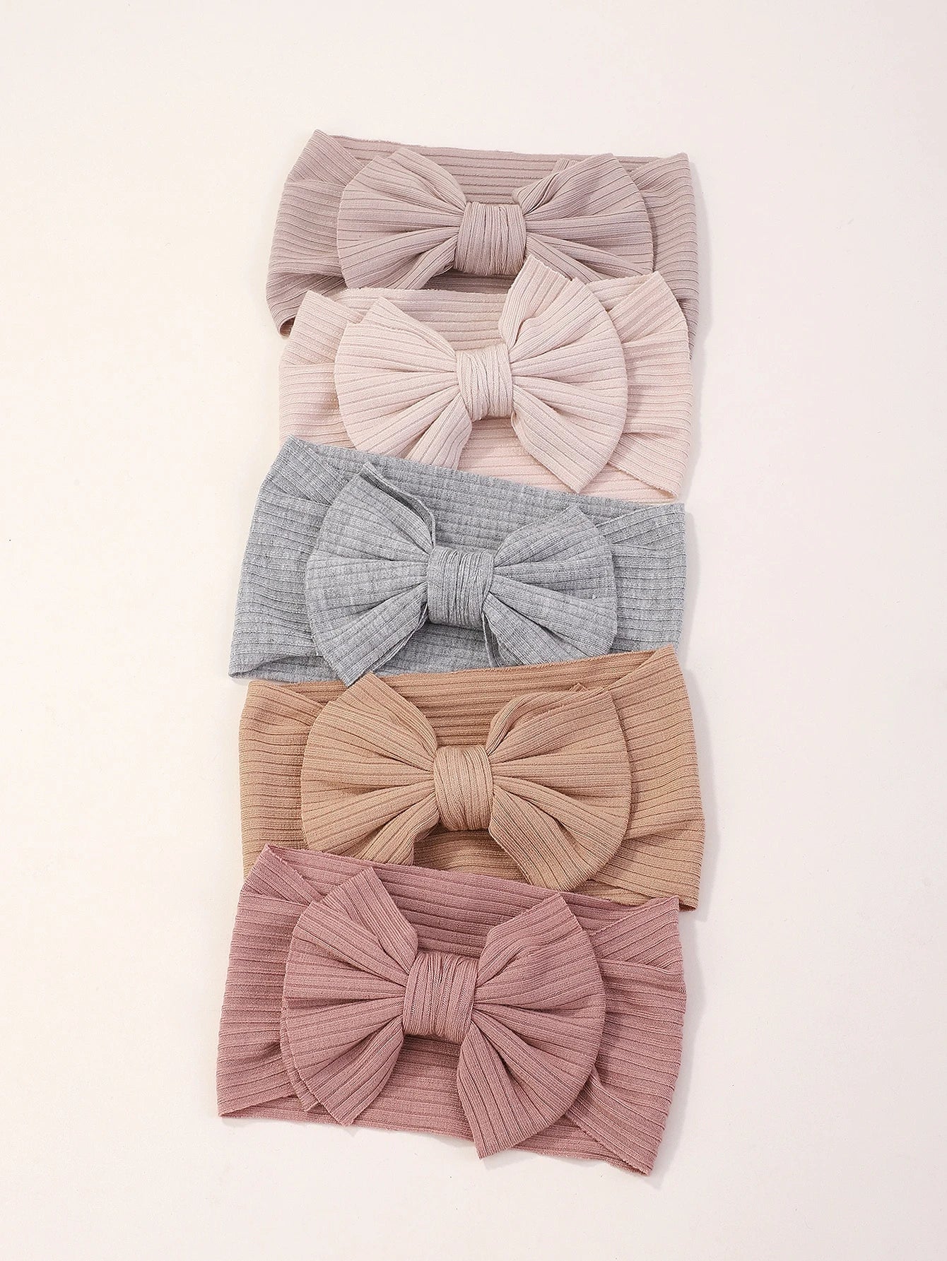 Prenda multicolor diadema para bebe con moño acanalado surtido decorativo
