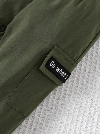 Conjunto negro y verde Boston con pantalón deportivo casual