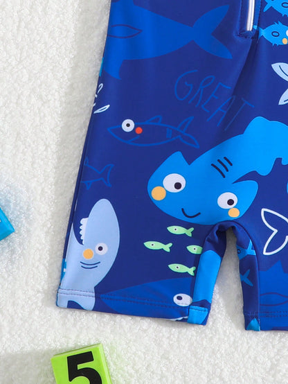Bañador para bebé con estampado de Tiburones