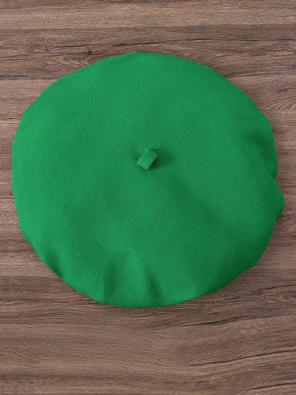 Prenda verde conjunto para bebe con gorro tipo boina