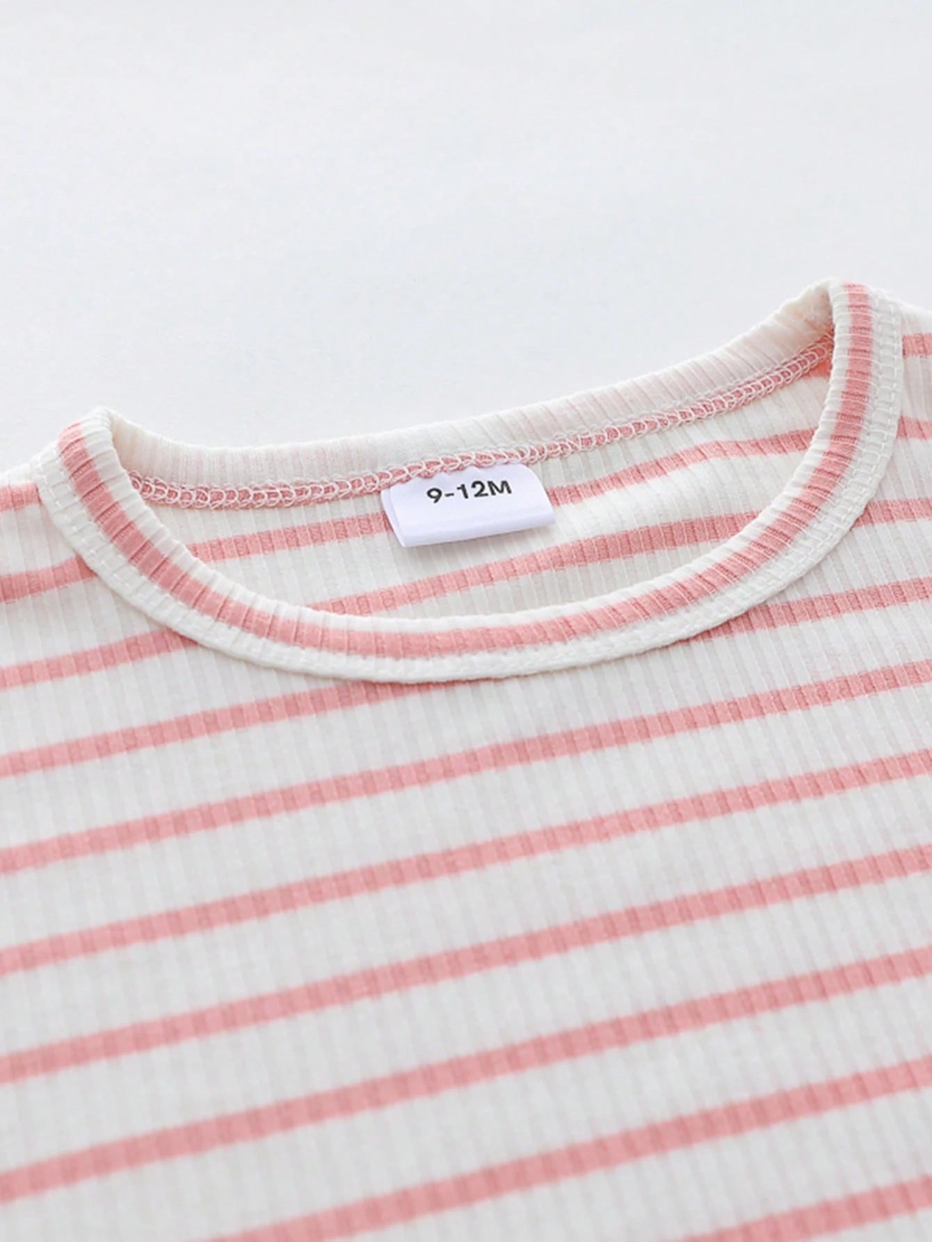 Conjunto casual rosa rayas con tirantes