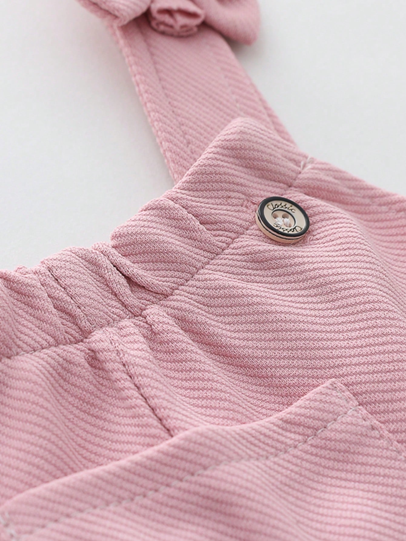Conjunto casual rosa rayas con tirantes