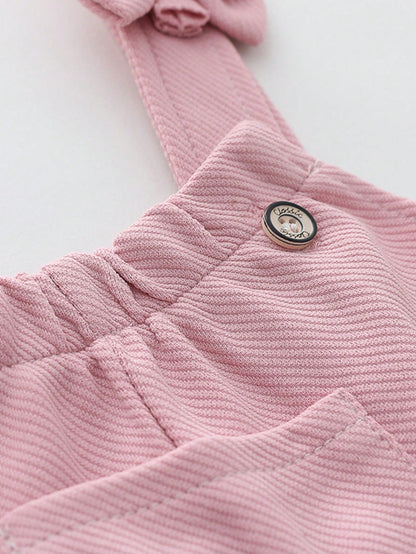 Conjunto casual rosa rayas con tirantes