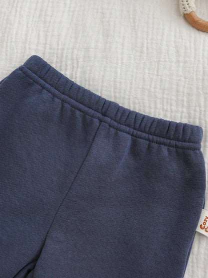 Conjunto bebé azul estampado animales con capucha