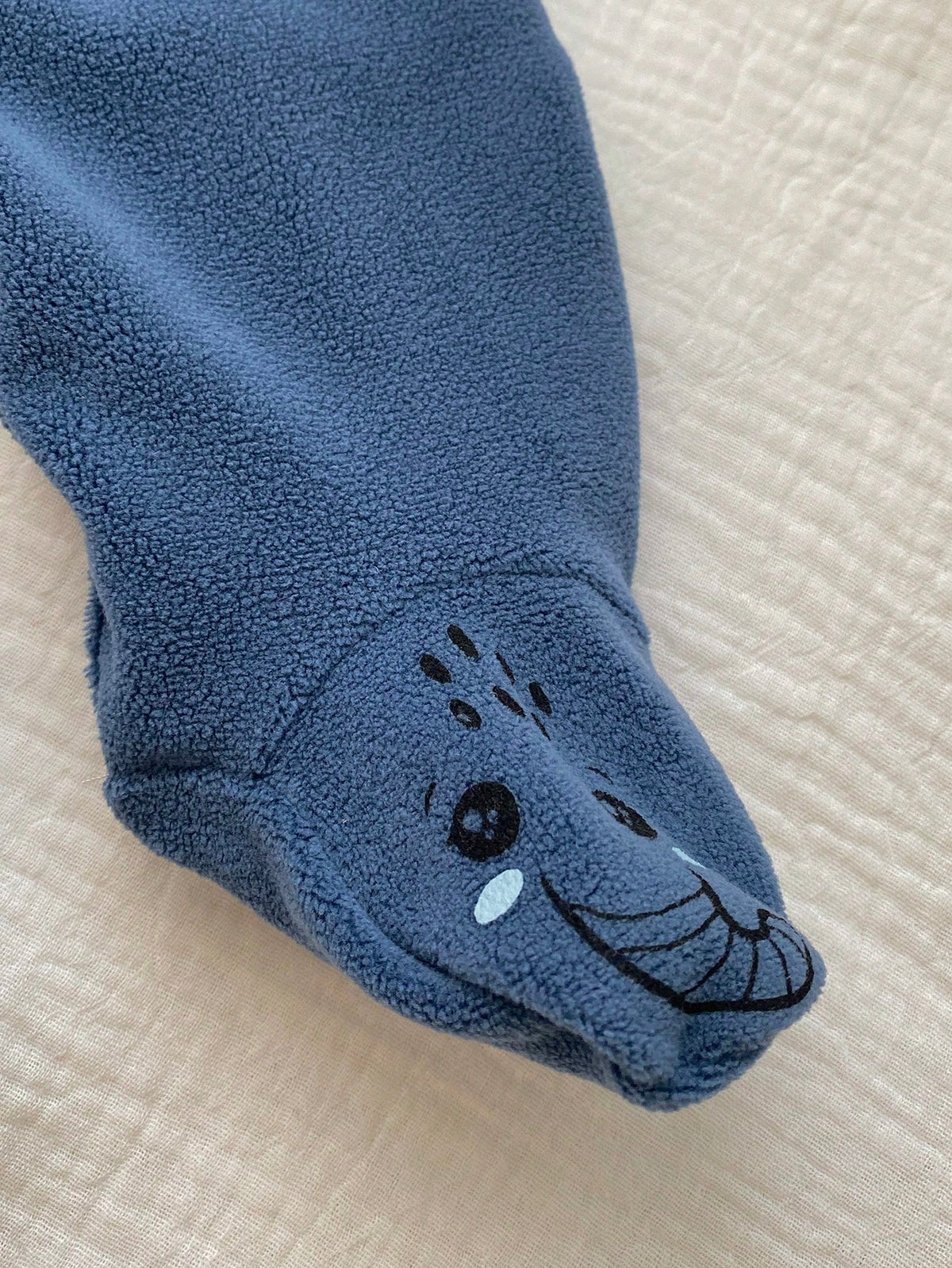Mameluco Azul Con Elefante Bordado