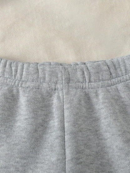 Conjunto Deportivo Minimalista Con Cremallera Gris