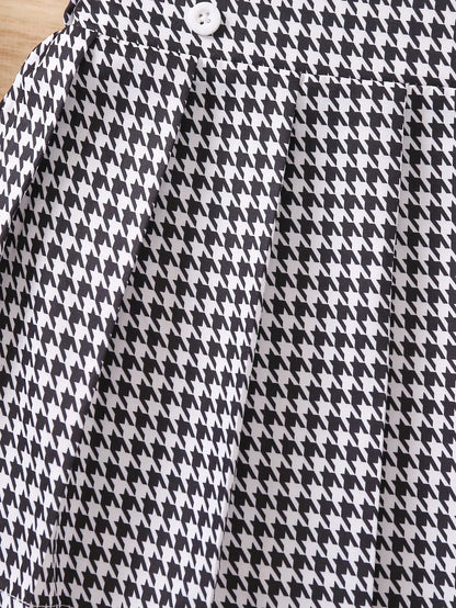 Prenda negro conjunto para bebe con top sin mangas cuello redondo