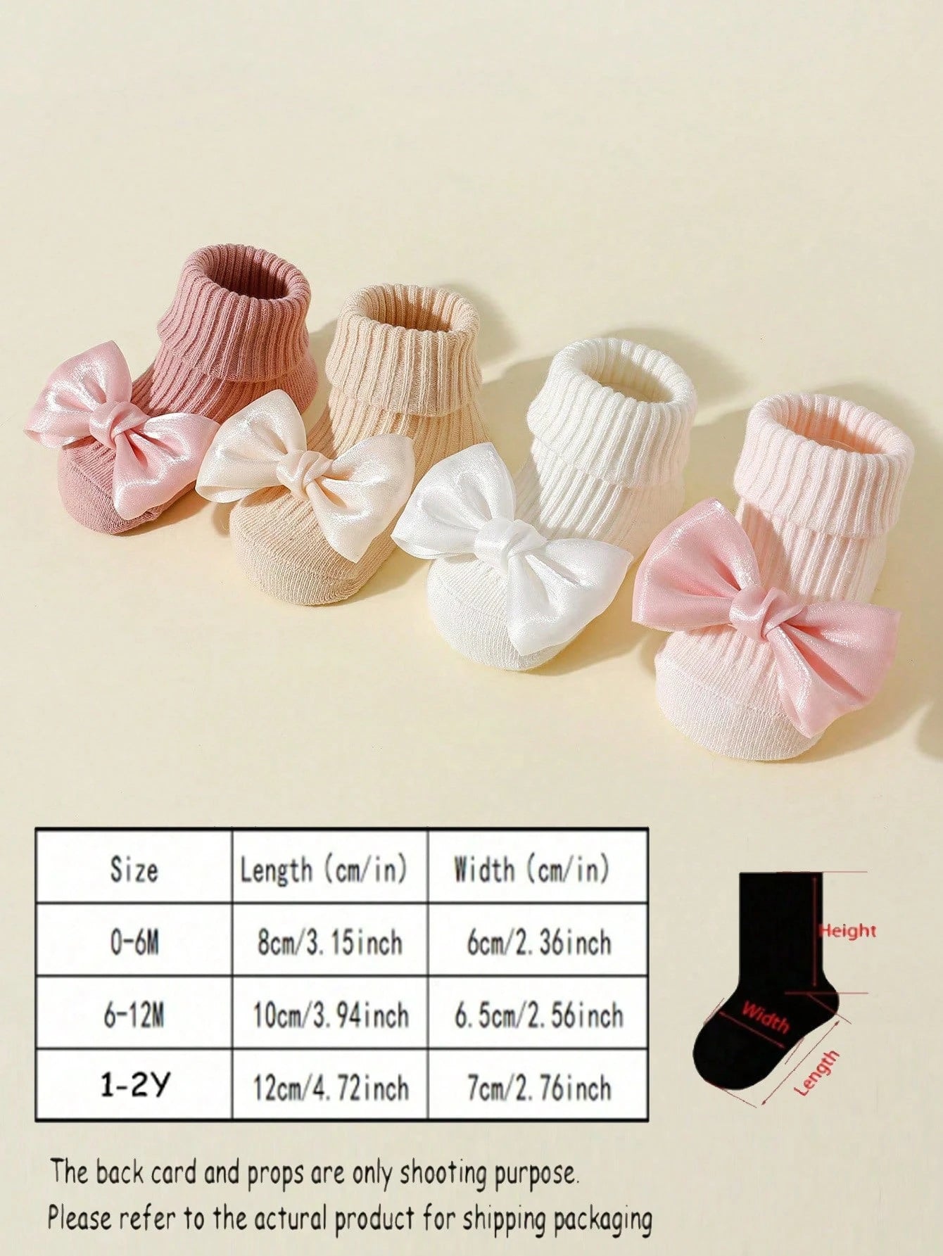 Prenda multicolor calcetines para bebe con suela antideslizante