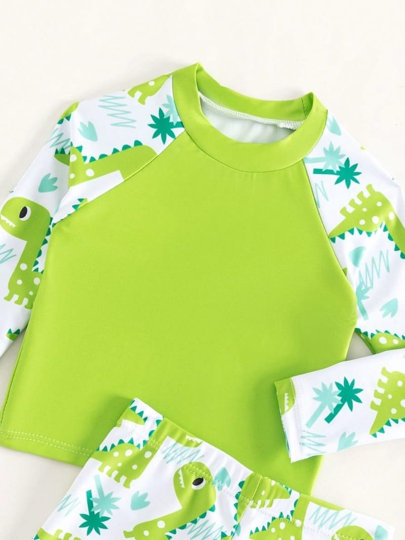 Traje de baño para bebé niño con estampado de tortuga