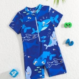 Bañador para bebé con estampado de Tiburones