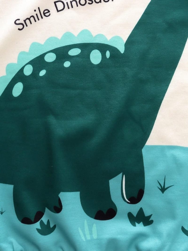 Pantalones Deportivos con Sudadera y Estampado de Dinosaurio