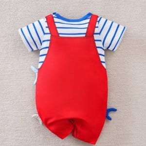 Mameluco multicolor con tiburones para bebé unisex verano