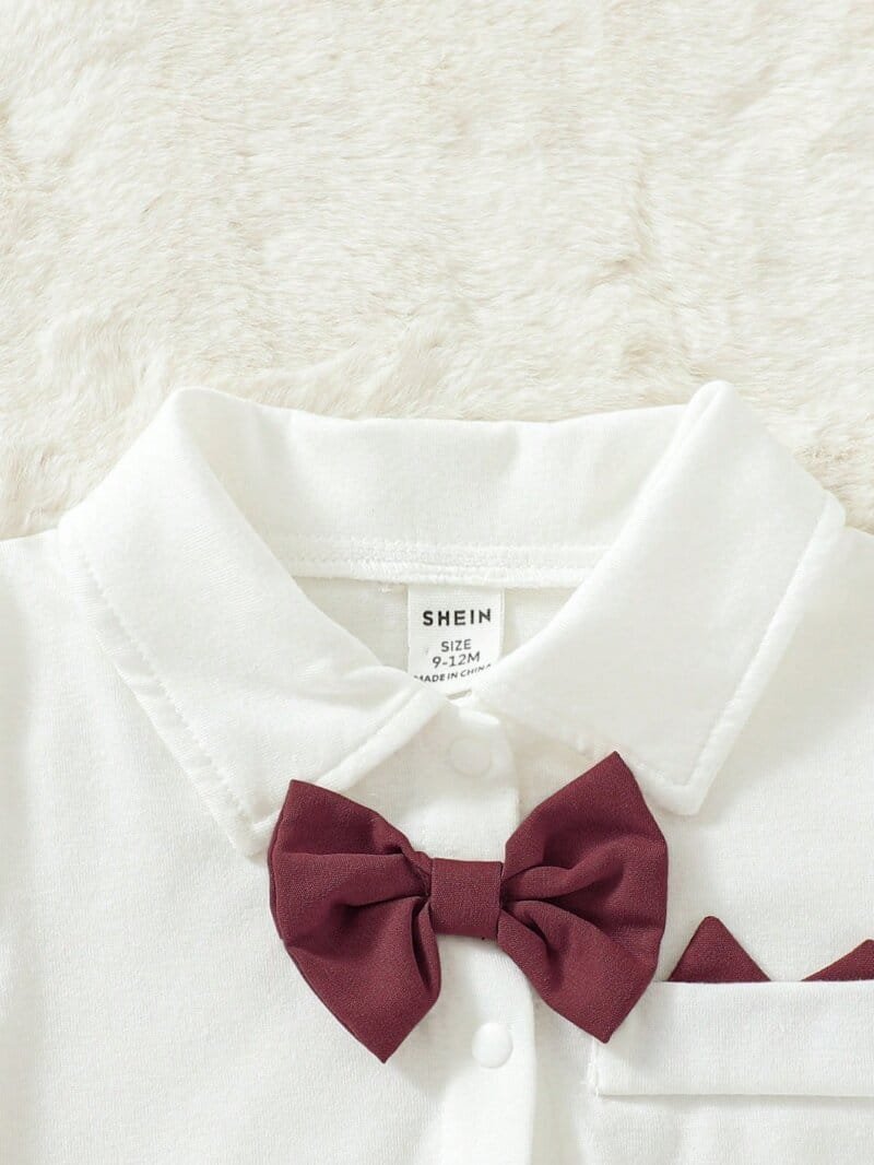 Elegante conjunto burdeos con tirantes tres piezas