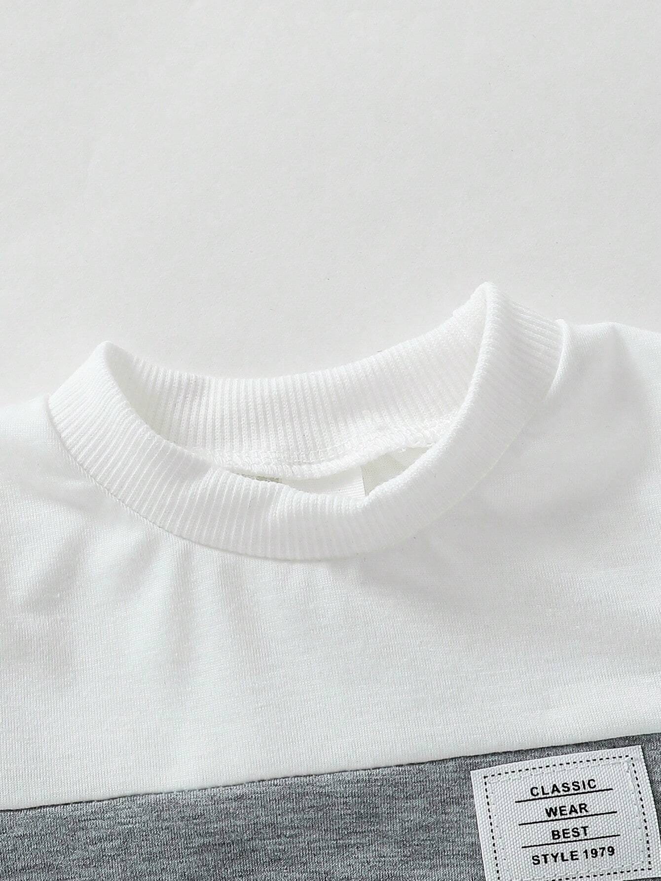 Conjunto multicolor con camiseta y pantalones deportivos casuales