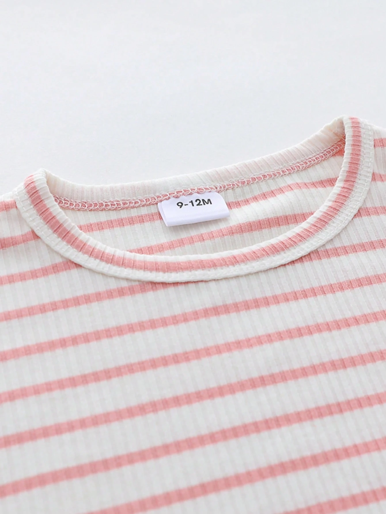 Conjunto casual rosa rayas con tirantes